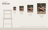 Rooted, 2026 — print size comparison