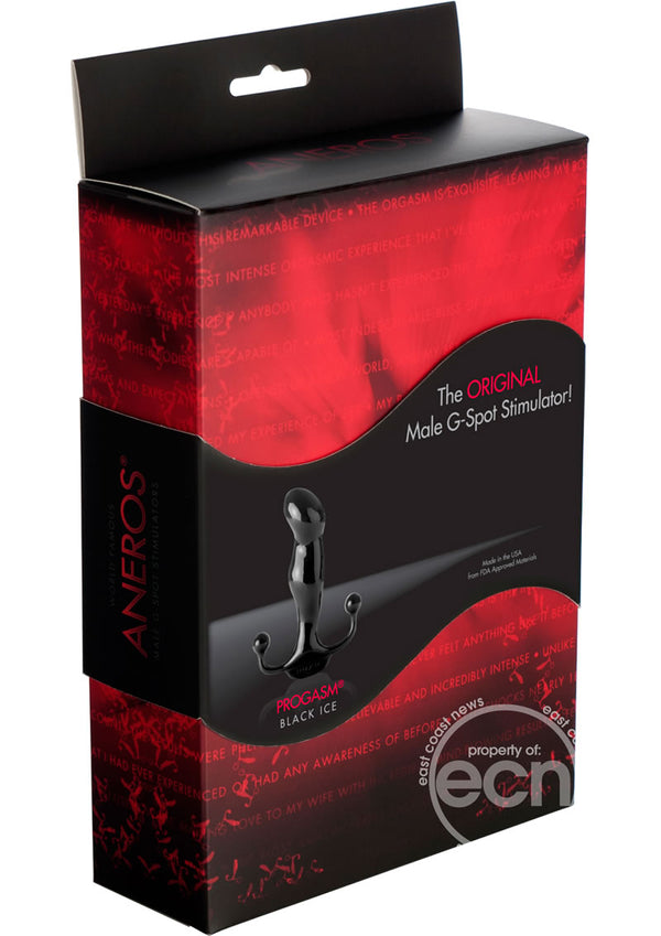 Aneros Progasm Black Ice Male G-Spot Stimulator - Black