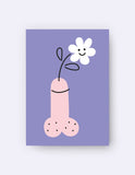 Whoopsy Daisy - Art Card by Dicks Don't Lie in violet