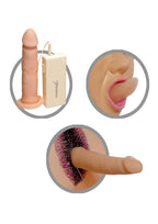 Gladiator Full Size Vibrating Inflatable Love Doll with Dildo and Wired Remote Control - Vanilla