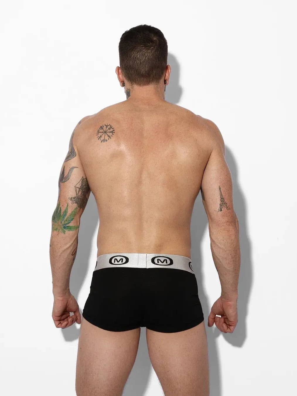 Mounderwear Modal Spandex Boxer Brief Black