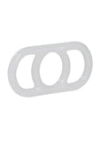 Precision Pump Erection Enhancer Silicone Cock Ring - Clear