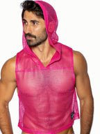 BIKE Hooded Sleeveless Practice Jersey - Hot Pink
