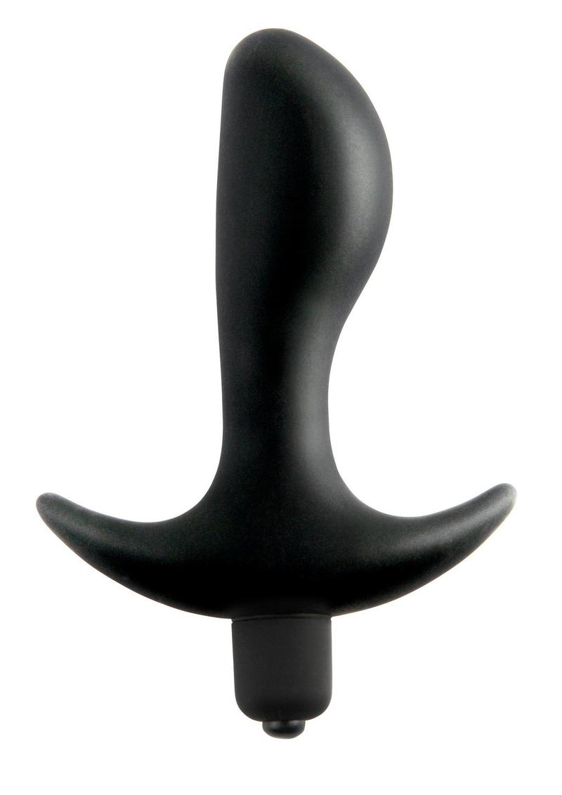 Anal Fantasy Collection Vibrating Perfect Silicone Plug Waterproof 3.5in - Black