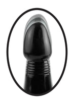 Anal Fantasy Collection Silicone Vibrating Anal Probe with Wired Remote Control - Black