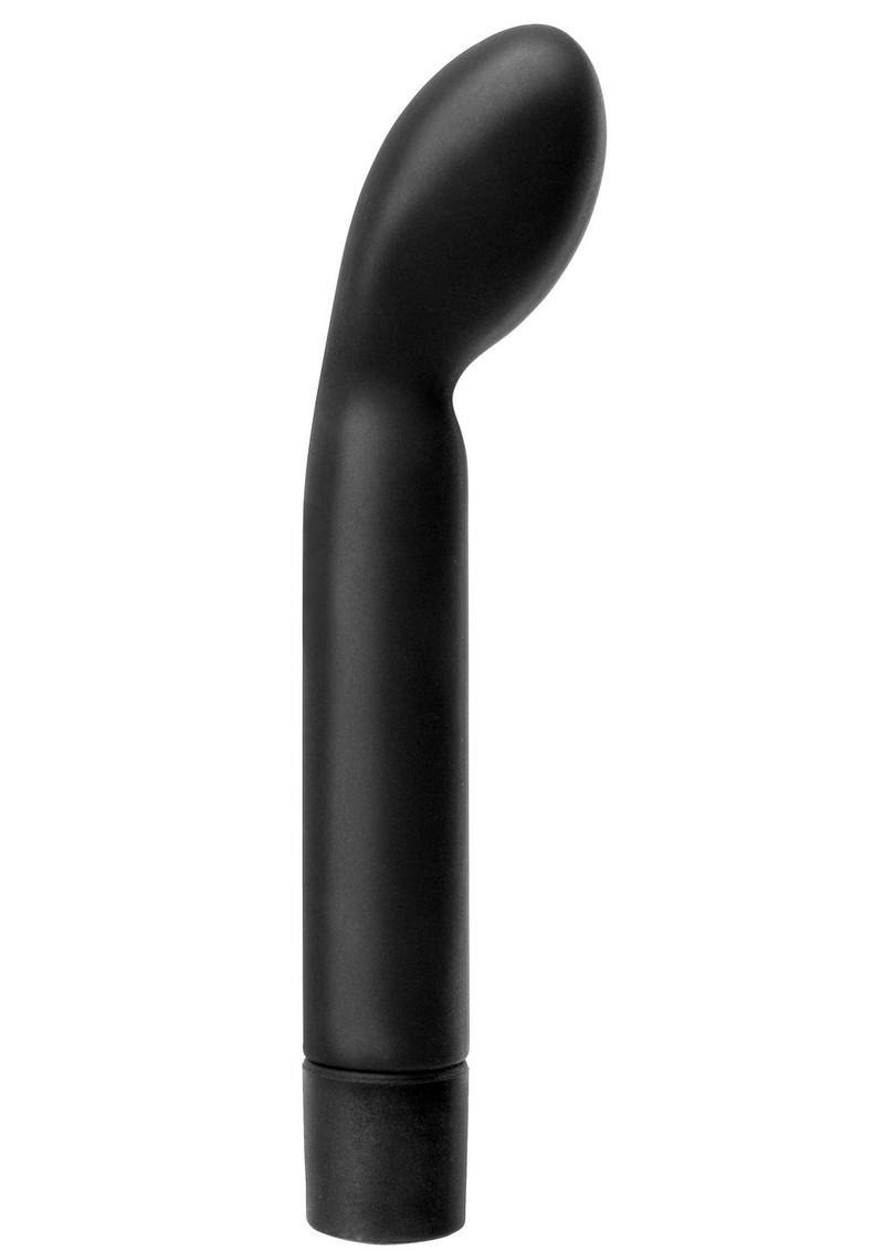 Anal Fantasy Collection Silicone P-Spot Tickler Waterproof Vibrator 4.75in - Black