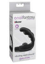 Anal Fantasy Collection Vibrating Reach Around Silicone Prostate Massager - Black