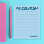 Wish this Was Not My F#cking Problem - Snarky & Funny Notepad