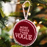 More Issues Needlepoint Ornament