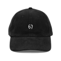 67 Embroidered Corduroy Hat - Six Seven