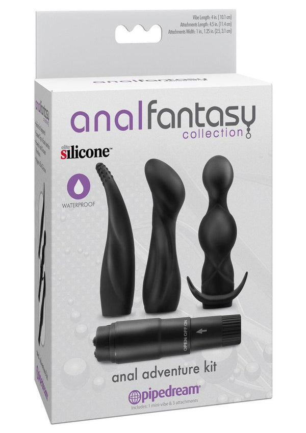 Anal Fantasy Collection Silicone Anal Adventure Kit - Black