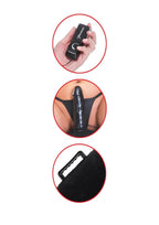 Fetish Fantasy Series Inflatable Luv Log Position Pillow with Vibrating Dildo and Wired Remote Control 5in - Black