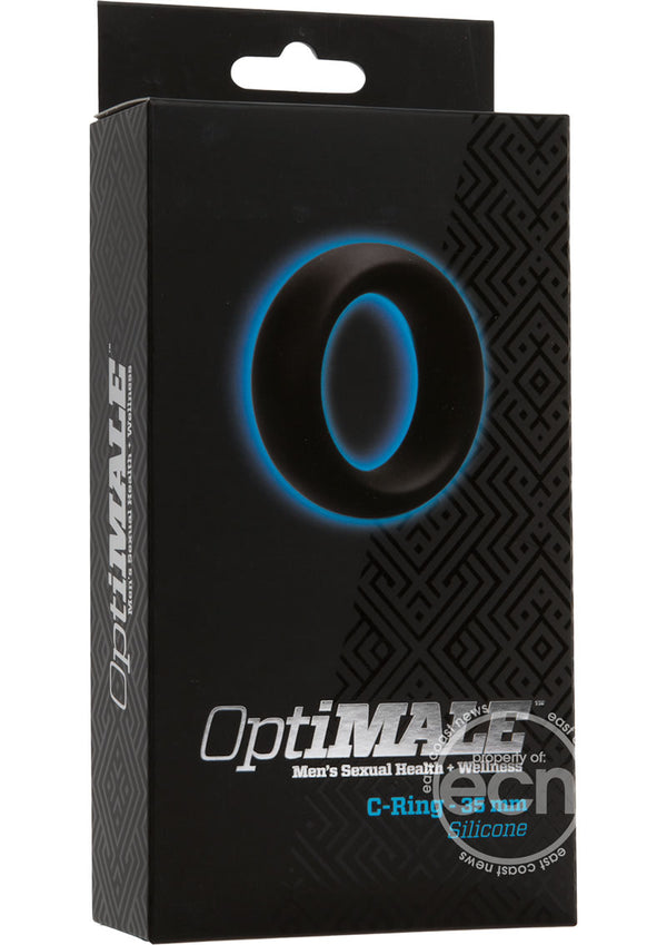 OptiMALE Silicone Cock Ring 35mm - Black