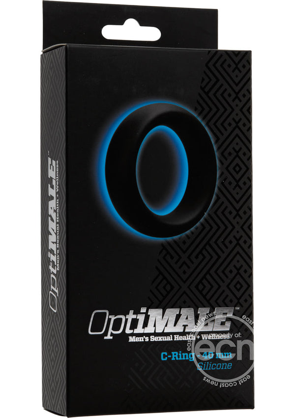 OptiMALE Silicone Cock Ring 40mm - Black
