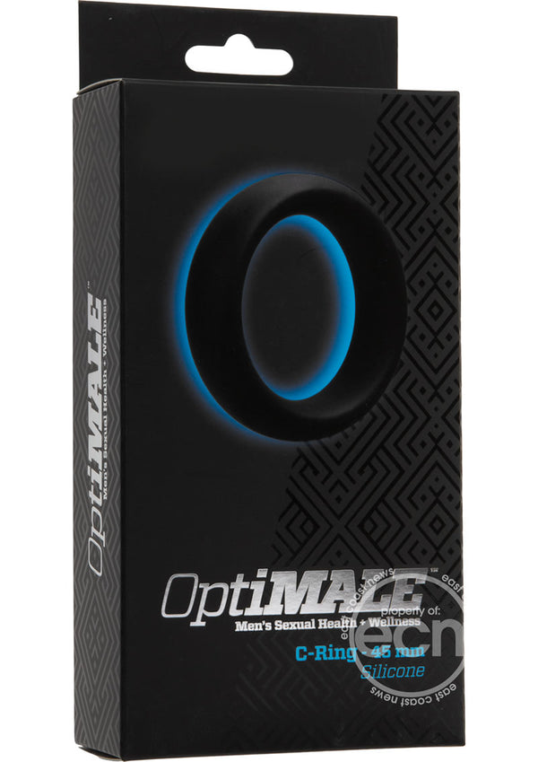 OptiMALE Silicone Cock Ring 45mm - Black