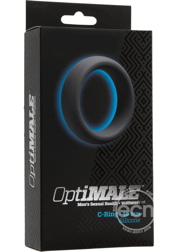 OptiMALE Silicone Cock Ring 45mm - Slate