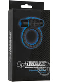 OptiMALE Silicone Vibrating Cock Ring with Bullet - Slate