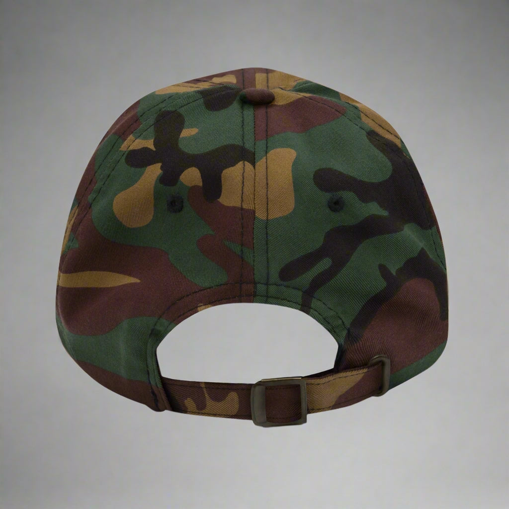 I Love Hot Dads Dad Hat by YES HOMO in Green Camo