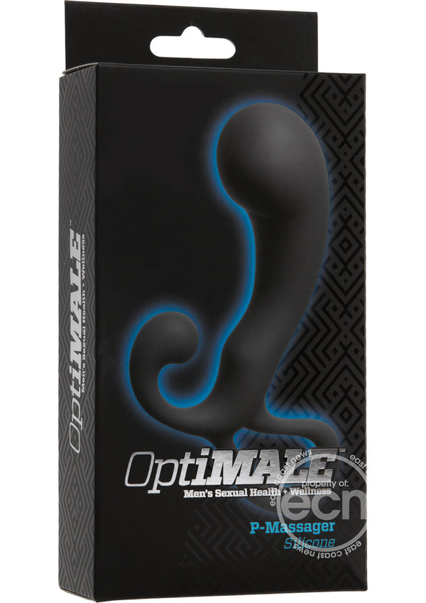 OptiMALE P-Massager Silicone Prostate Massager - Slate