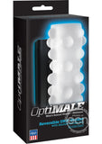 OptiMALE Rollerball Reversible Ultraskyn Masturbator - Frost