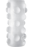 OptiMALE Rollerball Reversible Ultraskyn Masturbator - Frost