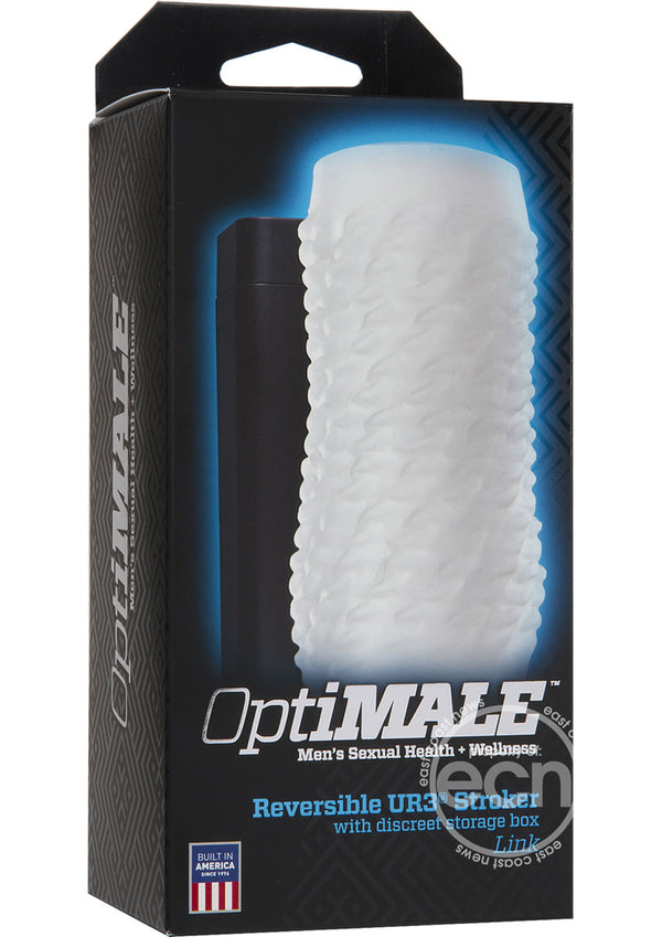 OptiMALE Link Reversible Ultraskyn Masturbator - Frost