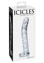 Icicles No. 60 Glass P-Spot Dildo 6in - Clear