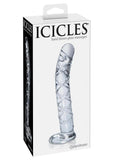 Icicles No. 60 Glass P-Spot Dildo 6in - Clear