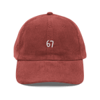 67 Embroidered Corduroy Hat - Six Seven