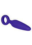 Booty Call Booty Glider Silicone Vibrating Butt Plug with Wired Remote Control - Purple