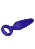 Booty Call Booty Glider Silicone Vibrating Butt Plug with Wired Remote Control - Purple