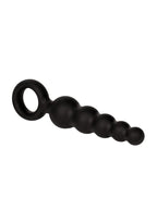 Booty Call Booty Shaker Silicone Vibrating Butt Plug with Wired Remote Control - Black