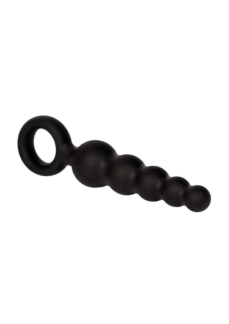 Booty Call Booty Shaker Silicone Vibrating Butt Plug with Wired Remote Control - Black
