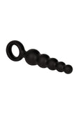 Booty Call Booty Shaker Silicone Vibrating Butt Plug with Wired Remote Control - Black