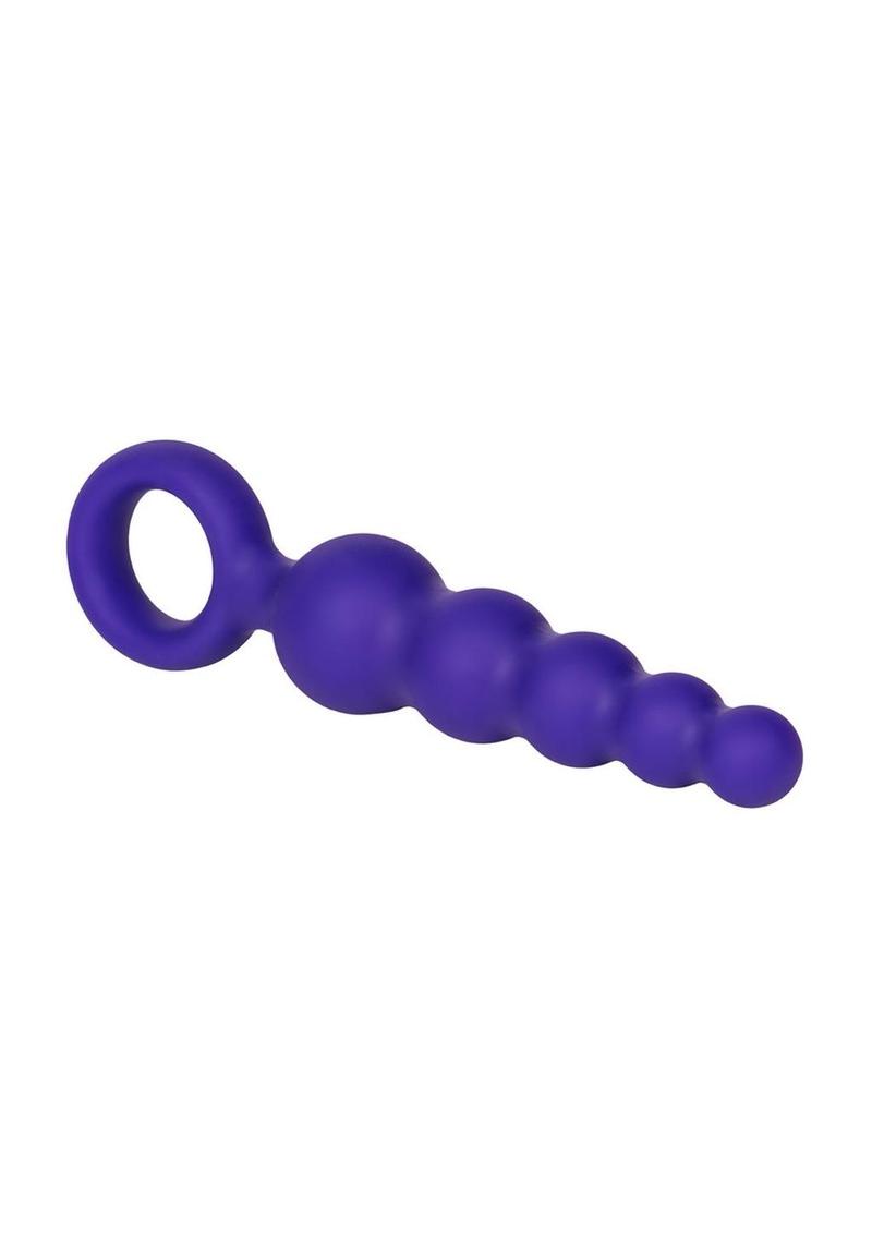 Booty Call Booty Shaker Silicone Vibrating Butt Plug with Wired Remote Control - Purple