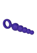 Booty Call Booty Shaker Silicone Vibrating Butt Plug with Wired Remote Control - Purple