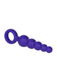 Booty Call Booty Shaker Silicone Vibrating Butt Plug with Wired Remote Control - Purple