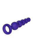 Booty Call Booty Shaker Silicone Vibrating Butt Plug with Wired Remote Control - Purple