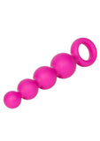 Booty Call Booty Vibro Kit Silicone Vibrating Butt Plug and Anal Beads with Bullet and Wired Remote Control - Pink