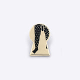 Le Voyeur enamel pin by Dicks Don't Lie