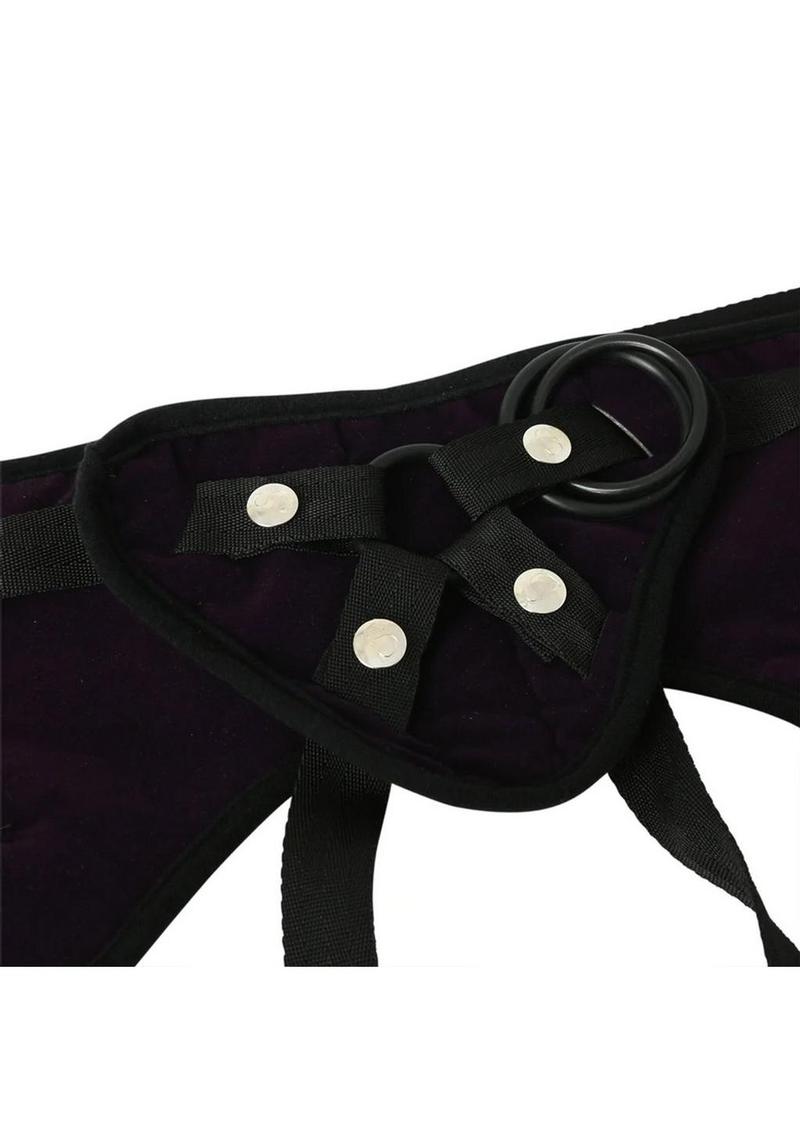 Sportsheets Curvy Collection Plush Adjustable Strap-On - Plus Size - Purple