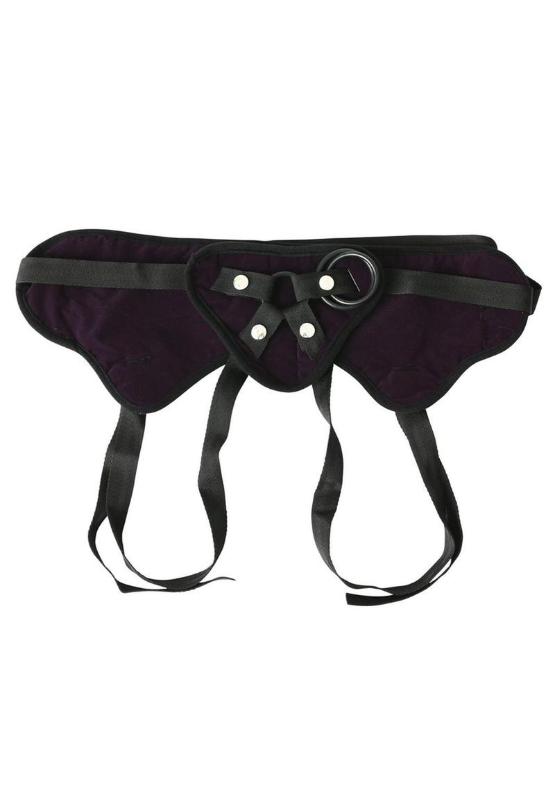 Sportsheets Curvy Collection Plush Adjustable Strap-On - Plus Size - Purple