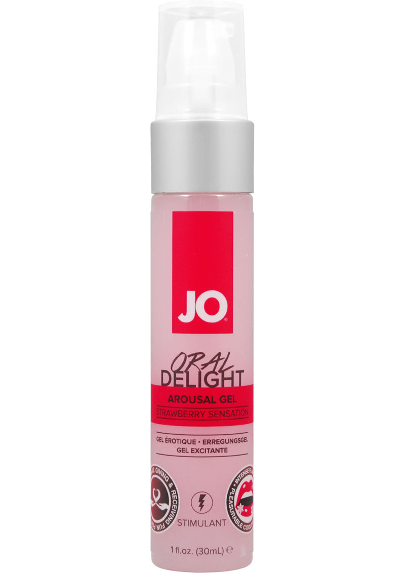JO Oral Delight Flavored Arousal Gel Strawberry 1oz