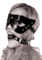 Fetish Fantasy Series Limited Edition Masquerade Mask & Ball Gag Set - Black