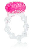 Color Pop Quickie Screaming O Vibrating Ring Silicone Cock Ring - Pink