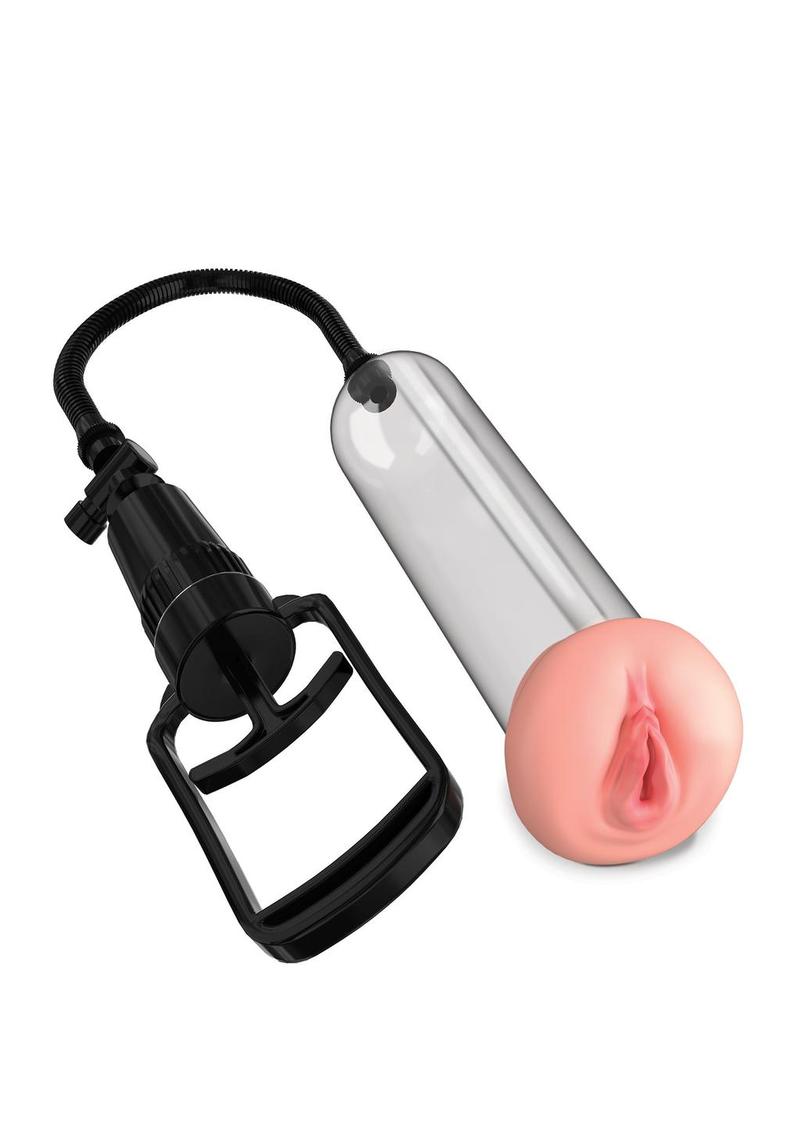 Pump Worx Beginner's Pussy Pump Advanced Penis Enlargement System - Clear and Vanilla