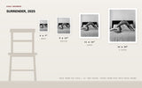 Surrender, 2025 — print size comparison