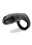Oxballs Penetrator Silicone Cock Ring Dildo 7in - Black