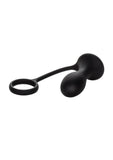 Dr. Joel Kaplan Prostate Silicone Probe Butt Plug with Cock Ring - Black