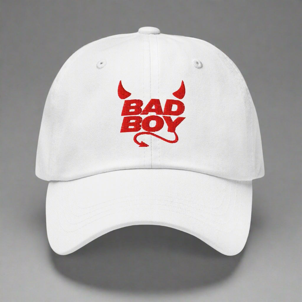 Bad Boy Dad Hat by YES HOMO - White